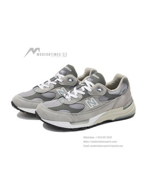 New Balance 992 Made in USA M992GR – Premium Grey Suede & Mesh Sneakers for Comfort and Durability