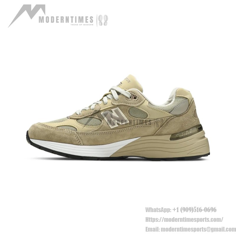 New Balance M992TN Brown Sneakers Front View – Unisex NB992 Running Shoes
