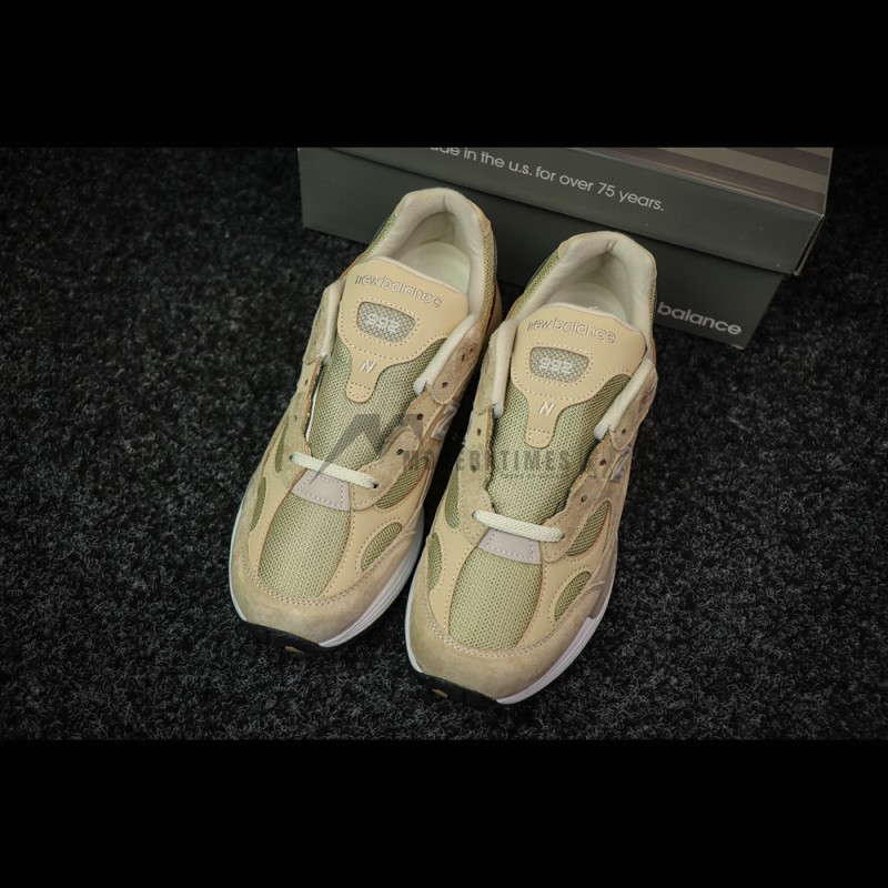 New Balance M992TN Brown Sneakers Front View – Unisex NB992 Running Shoes