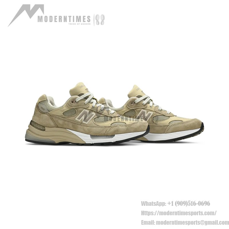 New Balance M992TN Brown Sneakers Front View – Unisex NB992 Running Shoes