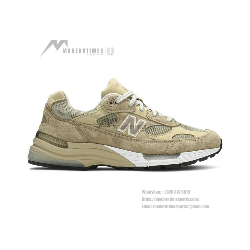 New Balance M992TN Brown Sneakers Front View – Unisex NB992 Running Shoes