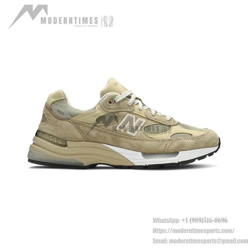 New Balance M992TN Brown Sneakers Front View – Unisex NB992 Running Shoes