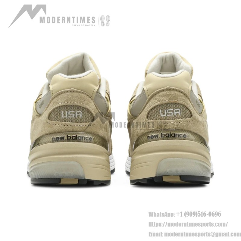 New Balance M992TN Brown Sneakers Front View – Unisex NB992 Running Shoes