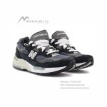 New Balance M992GG Navy Blue and Dark Grey Sneakers Front View