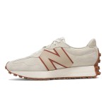 New Balance 327 Bandier x Move Her World WS327SA 베이지 스웨이드 레트로 스니커즈 남녀 공용