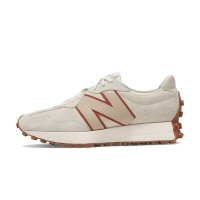 New Balance 327 Bandier x Move Her World WS327SA 베이지 스웨이드 레트로 스니커즈 | 유니섹스 캐주얼 러닝화