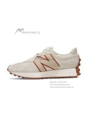 New Balance 327 Bandier x Move Her World WS327SA Beige Suede Retro Sneakers | Unisex Casual Running Shoes