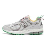 New Balance GANNI x 2002R Raincloud M2002RGD Sneaker – Suede and Mesh Design with Colorful Accents