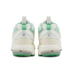 New Balance GANNI x 2002R Turtledove M2002RGC Sneaker – Suede and Mesh Design with Green Accents