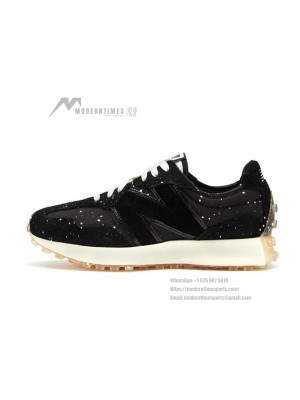 New Balance 327 Joshua Vides x 327 Black Splatter MS327JSV Retro Sneakers | Unisex Casual Running Shoes