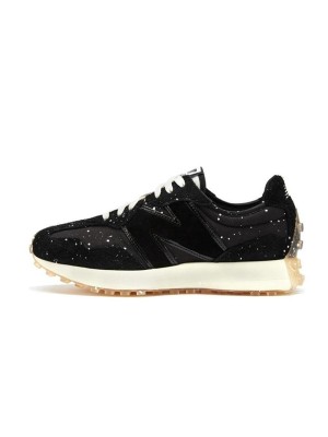 New Balance 327 Joshua Vides x 327 Black Splatter MS327JSV Retro Sneakers | Unisex Casual Running Shoes