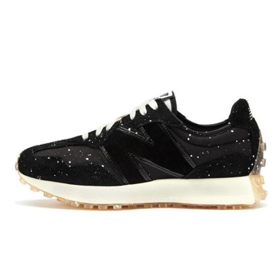 New Balance 327 Joshua Vides x 327 Black Splatter MS327JSV Retro Sneakers | Unisex Casual Running Shoes