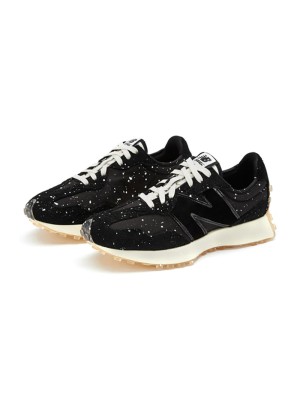 New Balance 327 Joshua Vides x 327 Black Splatter MS327JSV 레트로 스니커즈 | 유니섹스 캐주얼 러닝화