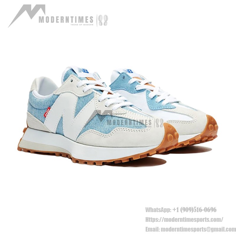 New Balance x Levi’s 327 Light Wash Denim Retro Sneakers