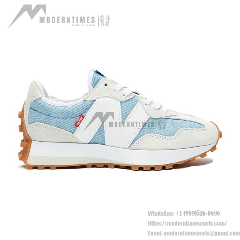 New Balance x Levi’s 327 Light Wash Denim Retro Sneakers