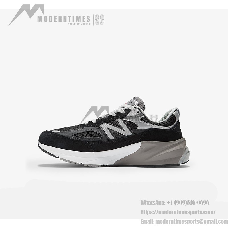 New Balance 990v6 Made in USA Black & Grey M990BK6 – Premium Suede & Mesh Sneakers for Comfort and Style