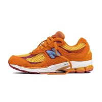 New Balance Salehe Bembury x 2002R 'Peace Be The Journey' ML2002R1 – Bold Orange & Yellow Suede Mesh Sneakers