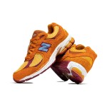 New Balance Salehe Bembury x 2002R 'Peace Be The Journey' ML2002R1 – Orange and Yellow Suede Mesh Sneaker Design