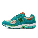 New Balance Salehe Bembury x 2002R 'Water Be The Guide' ML2002RJ 스니커즈 – 청록색과 녹색 스웨이드 메쉬 디자인