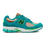 New Balance Salehe Bembury x 2002R 'Water Be The Guide' ML2002RJ 스니커즈 – 청록색과 녹색 스웨이드 메쉬 디자인