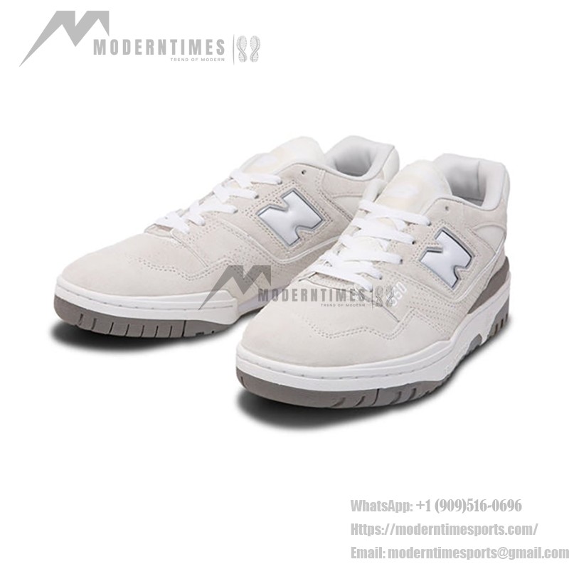 New Balance United Arrows x 550 White BB550UN1 Premium Minimalist Suede Sneakers