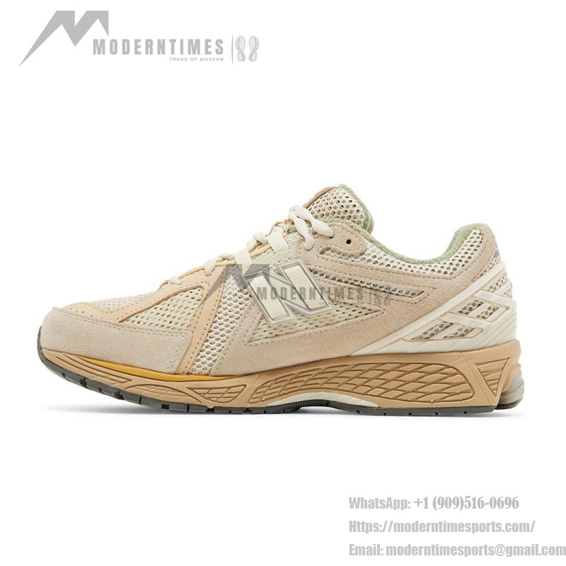 New Balance x AURALEE 1906R 본 화이트 모하비 데저트 레트로 러닝화 – 스타일리시하고 편안한 신발