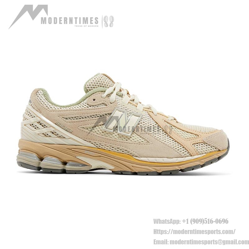 New Balance x AURALEE 1906R 본 화이트 모하비 데저트 레트로 러닝화 – 스타일리시하고 편안한 신발