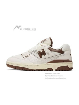 New Balance x Aime Leon Dore 550 Brown BB550AB1 – Retro Basketball Sneakers with Premium Brown Leather Design