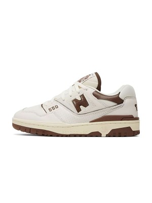 New Balance x Aime Leon Dore 550 Brown BB550AB1 – Retro Basketball Sneakers with Premium Brown Leather Design