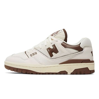 New Balance x Aime Leon Dore 550 Brown BB550AB1 – Retro Basketball Sneakers with Premium Brown Leather Design