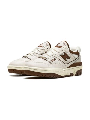 New Balance x Aime Leon Dore 550 Brown BB550AB1 – Retro Basketball Sneakers with Premium Brown Leather Design