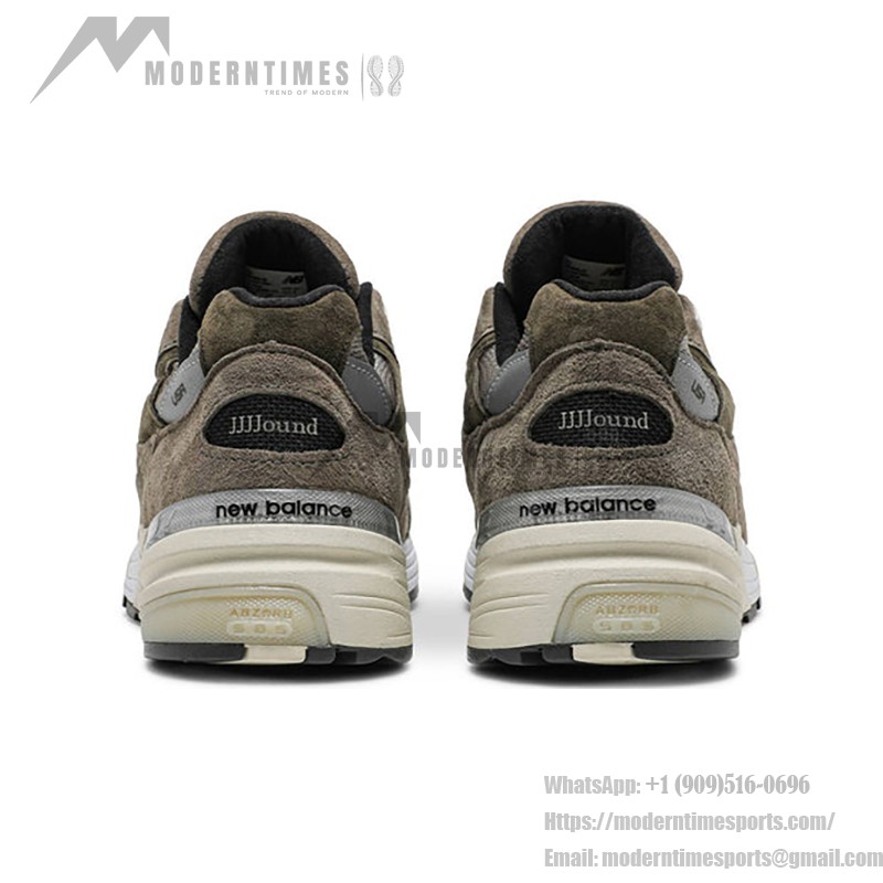 New Balance x JJJJound 992 Made in USA – 프리미엄 그레이 스웨이드 & 메쉬 스니커즈로 편안함