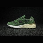 New Balance M992JJ x JJJJound Mossy Green Sneakers Front View – NB992 Collaboration