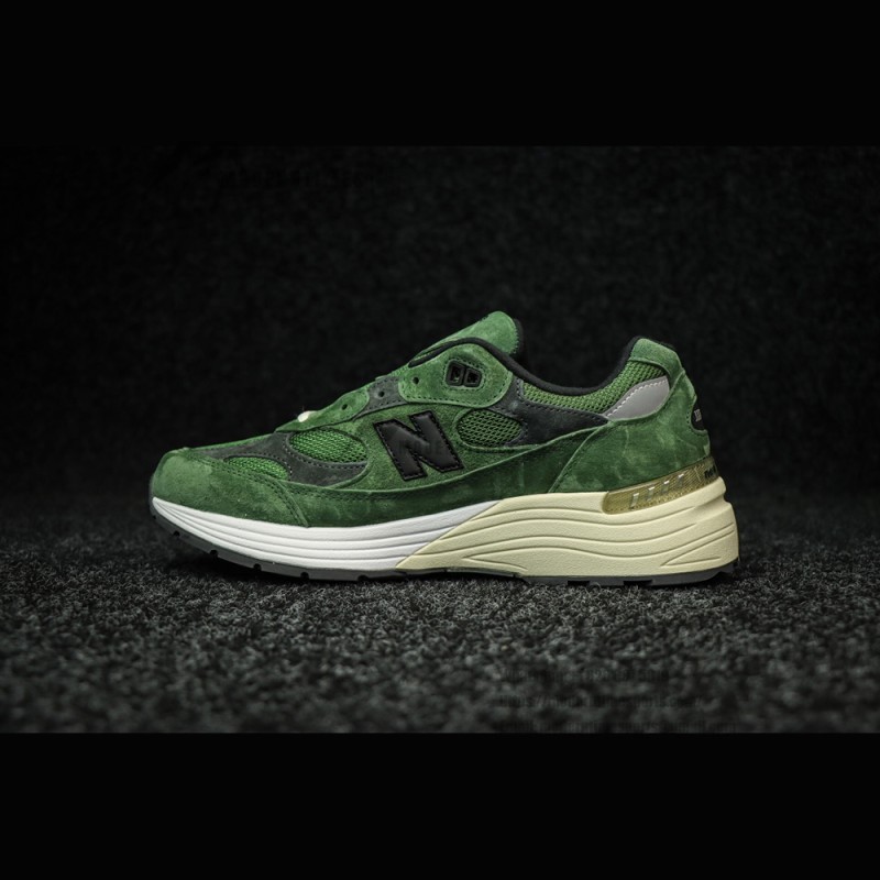 New Balance M992JJ x JJJJound Mossy Green Sneakers Front View – NB992 Collaboration
