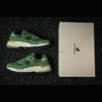 New Balance M992JJ x JJJJound Mossy Green Sneakers Front View – NB992 Collaboration