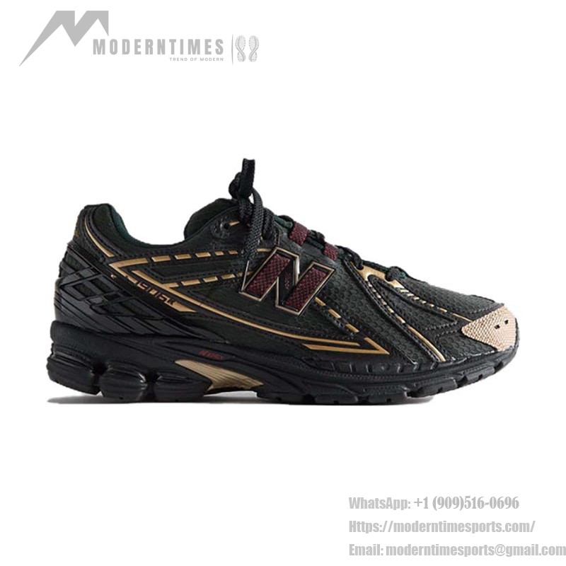 New Balance x Kith 1906R Black Gold Retro Running Shoes – Stylish and Comfortable