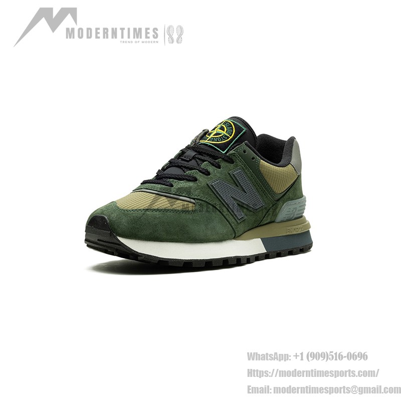 New Balance x Stone Island U574LGIL 574 Legacy Light Green Running Shoes