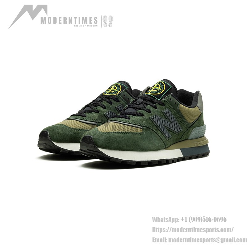 New Balance x Stone Island U574LGIL 574 Legacy Light Green Running Shoes