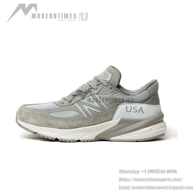 New Balance x WTAPS 990v6 Made in USA Grey White M990WT6 – Premium Suede & Mesh Sneakers for Comfort and Style