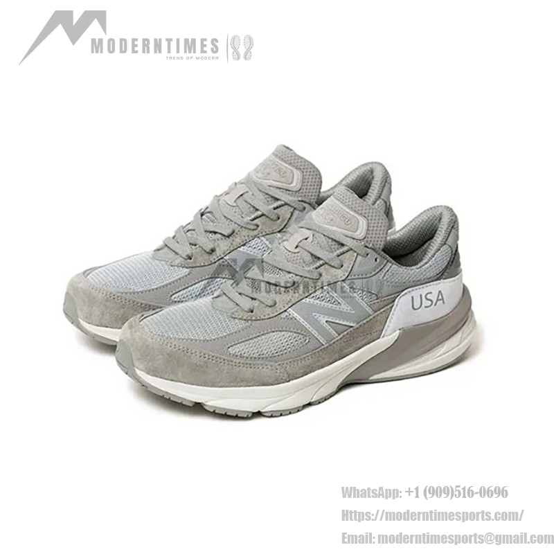 New Balance x WTAPS 990v6 Made in USA Grey White M990WT6 – Premium Suede & Mesh Sneakers for Comfort and Style