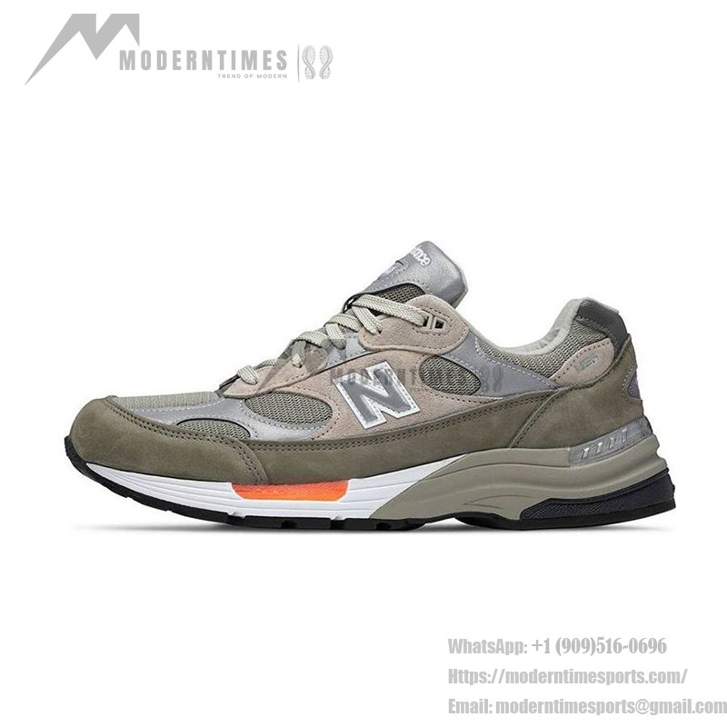 New Balance x WTAPS 992 Made in USA – Olive Drab Suede & Mesh Sneakers for Premium Comfort