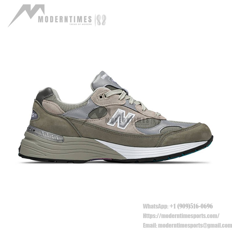 New Balance x WTAPS 992 Made in USA – Olive Drab Suede & Mesh Sneakers for Premium Comfort