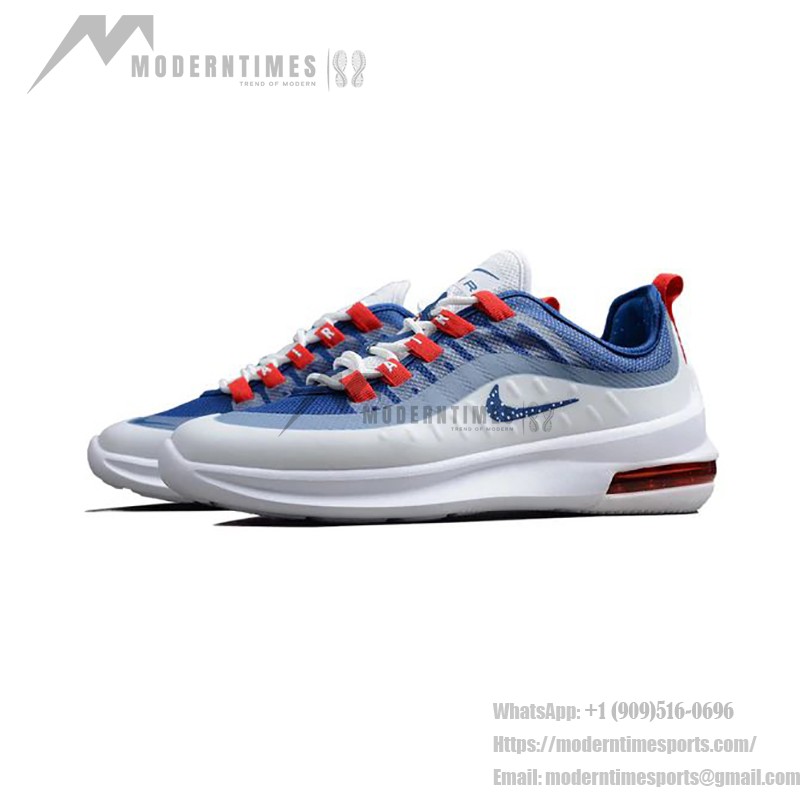 Nike Air Max Axis White Blue Red Lightweight Running Shoes with Air Cushion AA2146-25