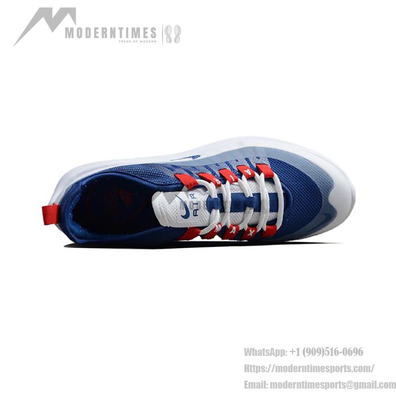 Nike Air Max Axis White Blue Red Lightweight Running Shoes with Air Cushion AA2146-25