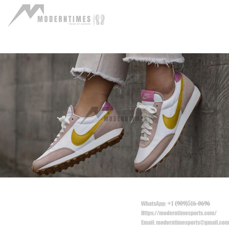 Nike Daybreak CK2351 women's vintage sneakers in yellow and ivory