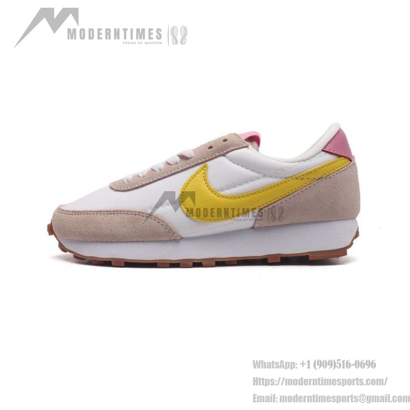 Nike Daybreak CK2351 women's vintage sneakers in yellow and ivory