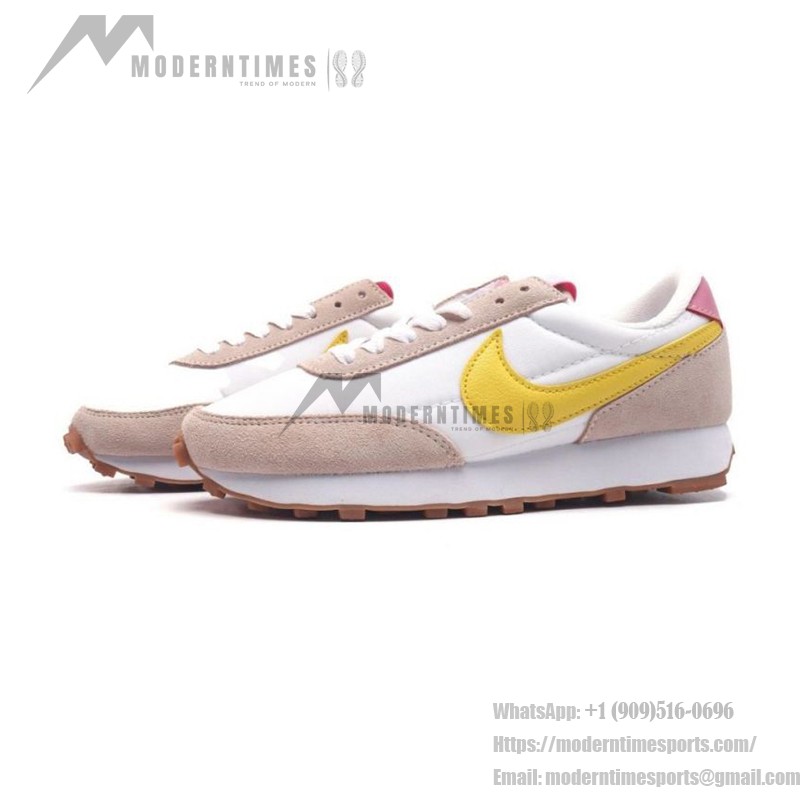 Nike Daybreak CK2351 women's vintage sneakers in yellow and ivory