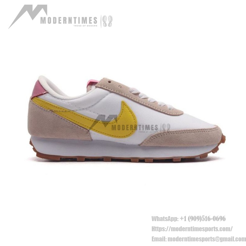 Nike Daybreak CK2351 women's vintage sneakers in yellow and ivory