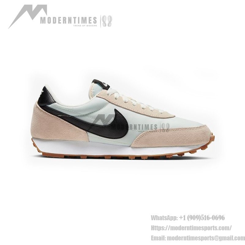 Nike Daybreak CK2351 elegant monochrome sneakers with black Swoosh