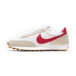 Nike Daybreak CK2351 red and white sneakers with grey suede accents